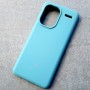 Чехол для Xiaomi Redmi Note 13 Pro Plus 5G, Silicone Case, с логотипом, ментоловый