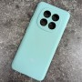 Чехол для Xiaomi Redmi Note 15 4G, Silicone Case, с логотипом, ментол