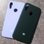 Чехол для телефона Xiaomi Redmi Note 7, Silicone Case с логотипом, фиолетовый