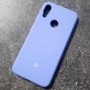 Чехол для телефона Xiaomi Redmi Note 7, Silicone Case с логотипом, фиолетовый