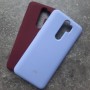Чехол для телефона Ксиаоми Редми Ноте 8 Про Silicone Case, с логотипом, фиолетовый
