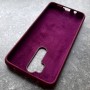 Редми Ноте 8 Про Silicone Case, с логотипом, марсала