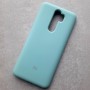 Чехол на Xiaomi Redmi Note 8 Pro, Silicone Case, с логотипом, ментол