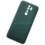 Чехол для Xiaomi Redmi Note 8 Pro силиконовый, темно-зеленый