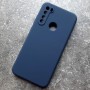 Чехол для Xiaomi Redmi Note 8, Silicone Case, темно-синий матовый