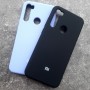 Чехол для Xiaomi Redmi Note 8T, Silicone Case, с логотипом, черный