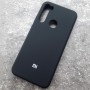 Чехол для Xiaomi Redmi Note 8T, Silicone Case, с логотипом, черный