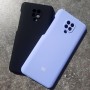 Чехол для Xiaomi Redmi Note 9 Pro, Silicone Case с логотипом Mi, фиолетовый