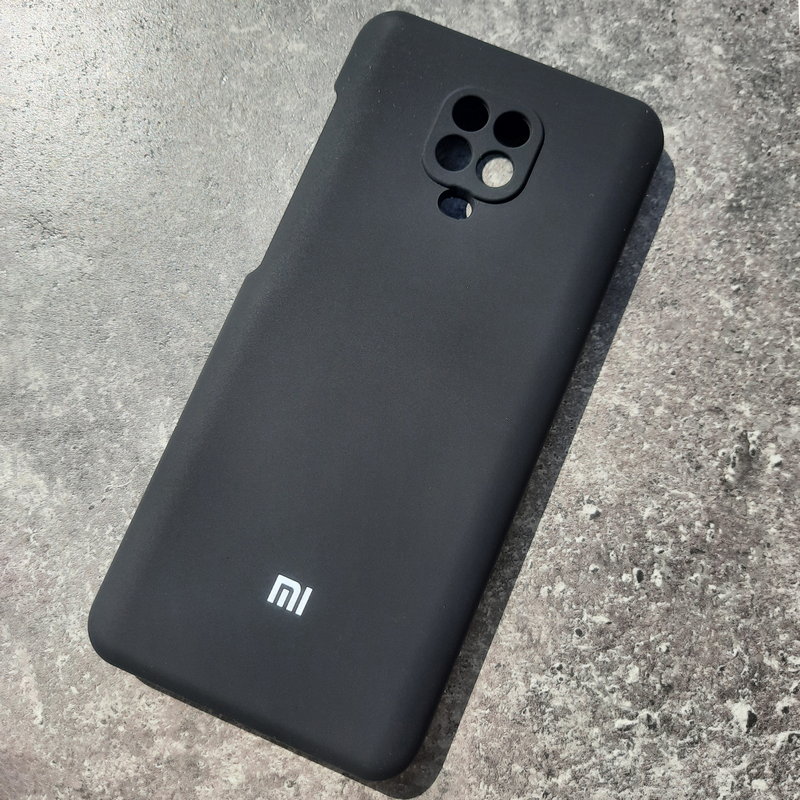 Xiaomi Redmi Note 9 Pro, чехол с логотипом Mi, черный Xiaomi Redmi Note 9 Pro, чехол с логотипом Mi, черный