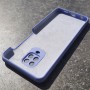 Чехол для Xiaomi Redmi Note 9 Pro, Silicone Case с логотипом Mi, фиолетовый