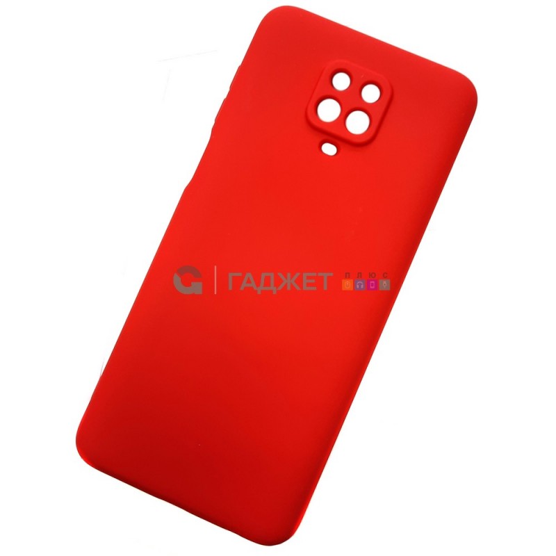 Чехол для Xiaomi Redmi Note 9 Pro силиконовый, красный Чехол для Xiaomi Redmi Note 9 Pro силиконовый, красный