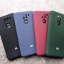 Чехол для Xiaomi Redmi Note 9, Silicone Case, с логотипом, марсала