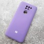 Чехол для Xiaomi Redmi Note 9, Silicone Case, с логотипом, сиреневый