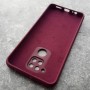 Чехол для Xiaomi Redmi Note 9, Silicone Case, с логотипом, марсала