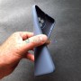 Силиконовый чехол для Xiaomi Redmi Note 9T, серо-фиолетовый