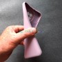 Силиконовый чехол для Xiaomi Redmi Note 9T, сиреневый