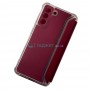 Чехол-книжка для Samsung S21 FE, бордовый