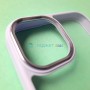 Прозрачный чехол для Apple iPhone 13 с силиконовыми гранями, сиреневый