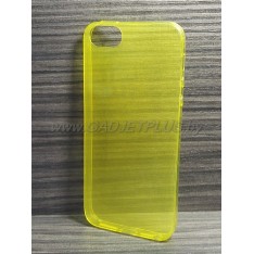 для Apple iPhone 5 / 5S Ультратонкий силиконовый чехол-накладкаTPU Case желтый
