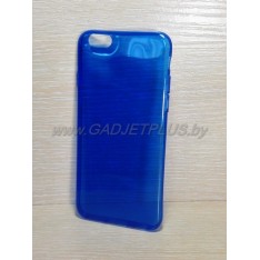 для Apple iPhone 6 Ультратонкий силиконовый чехол-накладкаTPU Case синий
