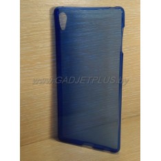для Sony Xperia Z4 Ультратонкий силиконовый чехол-накладкаTPU Case синий