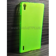 для Huawei Ascend P7 чехол-накладка силиконовый TPU Case матовый зеленый