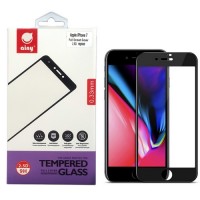 3D Защитное стекло для Apple iPhone 7 с силиконовыми краями, черный цвет + задняя защитная пленка