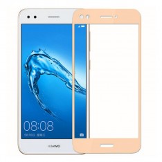 для Huawei P9 Lite Mini Защитное стекло Ainy Full Screen Cover 2,5D 0,33 мм золотое