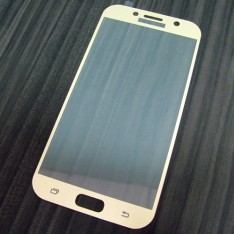 для Samsung A7 2017 Защитное стекло Ainy Full Screen Cover 2,5D 0,33 мм золотое