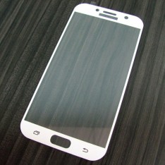 для Samsung A7 2017 Защитное стекло Ainy Full Screen Cover 2,5D 0,33 мм белое