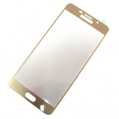 для Samsung A7 2016 / A710 Защитное стекло Ainy Full Screen Cover 2,5D 0,33 мм золотое