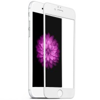3D защитное стекло для Apple iPhone 6 Plus / 6s Plus, Ainy Full Screen Cover, (в комплекте задняя плёнка), цвет белый