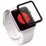 5D защитное стекло для часов Apple Watch 40mm с полной проклейкой, гнутые края, Ainy, цвет чёрный