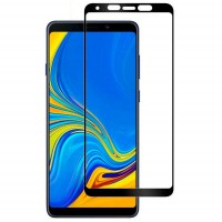 5D защитное стекло для Samsung Galaxy A9 2018 с полной проклейкой, цвет чёрный