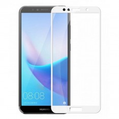 Защитное стекло для Huawei Honor 7C, Ainy, полная проклейка, цвет рамки - белый