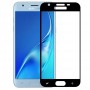 Защитное стекло для Samsung Galaxy J3 2018 на весь экран с полной проклейкой противоударное, цвет чёрный