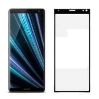 5D защитное стекло для Sony Xperia 10 / XA3 с полной проклейкой, цвет чёрный