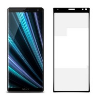 5D защитное стекло для Sony Xperia 10 Plus / XA3 Plus с полной проклейкой, цвет чёрный