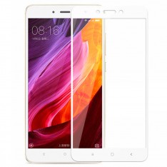 Защитное стекло для Xiaomi Redmi 4Х / 5A с полной проклейкой, цвет белый