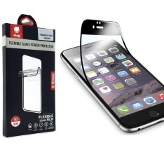 Гибридное стекло для Apple iPhone 6 / 6s (гнущаяся полноэкранная стеклопленка), цвет чёрный