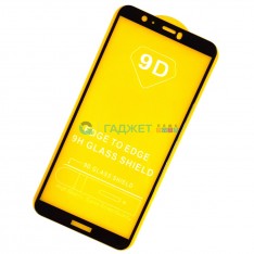 Защитное стекло для Huawei P Smart 9D с полной проклейкой, цвет черный
