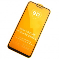 Защитное стекло для Xiaomi Redmi Note 6 9D с полной проклейкой, цвет черный