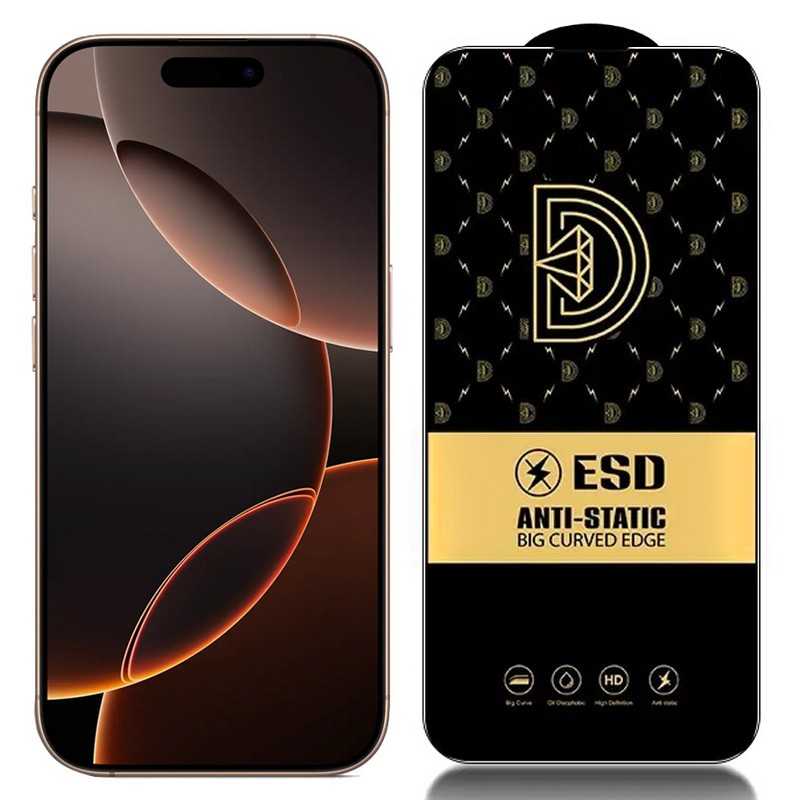 iPhone 16 Pro Max Защитное стекло D, антистатик iPhone 16 Pro Max Защитное стекло D, антистатик