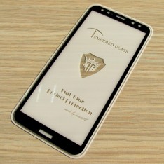 Защитное стекло на весь экран для Huawei Mate 10 Lite с полной проклейкой, черный цвет