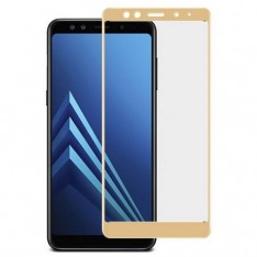 Защитное стекло для Samsung A5 2018 Full Screen, золотой цвет