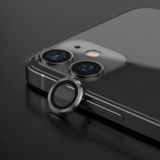Защитное стекло на линзы камер Apple iPhone 11 / 12 / 12 Mini, Weaddu, черный