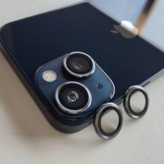 Защитное стекло на линзы камер Apple iPhone 13 / 13 Mini, Weaddu, графит