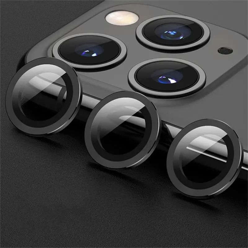 Защитное стекло на линзы камер Apple iPhone 12 Pro Max, Weaddu, черный Защитное стекло на линзы камер Apple iPhone 12 Pro Max, Weaddu, черный
