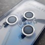 Защитное стекло на линзы камер Apple iPhone 12 Pro Max, Weaddu, серебро
