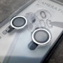 Защитное стекло на линзы камер Apple iPhone 14 / 14 Plus, Weaddu, серебро